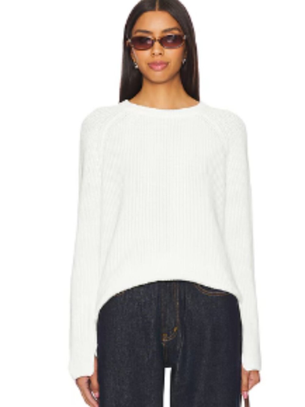Stitches & Stripes Alice Pullover in Chalk M
